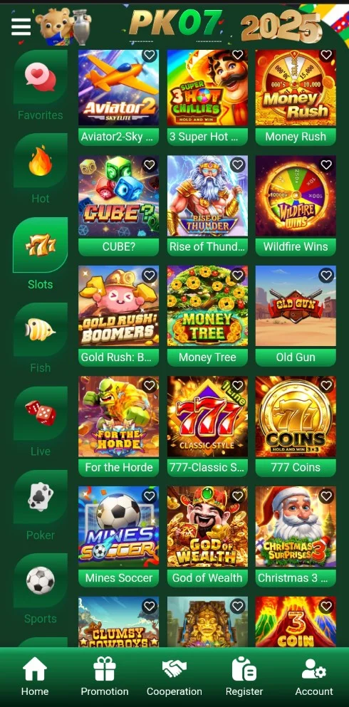 PK07 game app